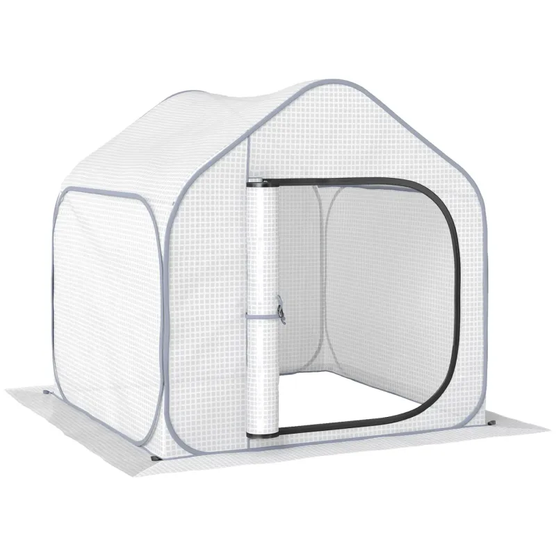 150 x 148cm Pop-Up Greenhouse - White