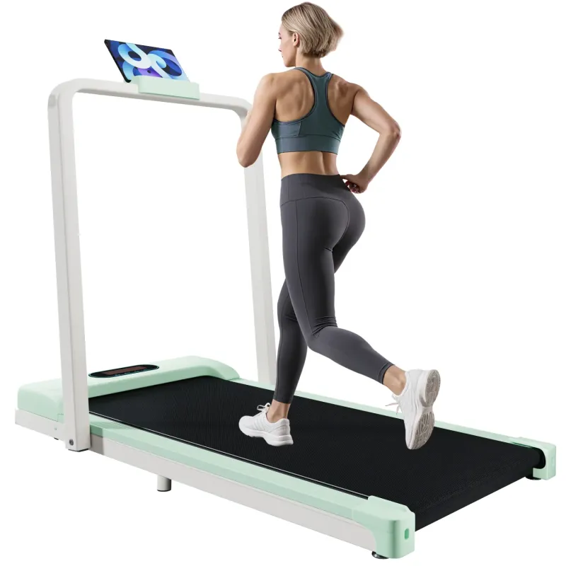 2-in-1 Folding Under-Desk Treadmill and Walking Pad with Bluetooth Speaker