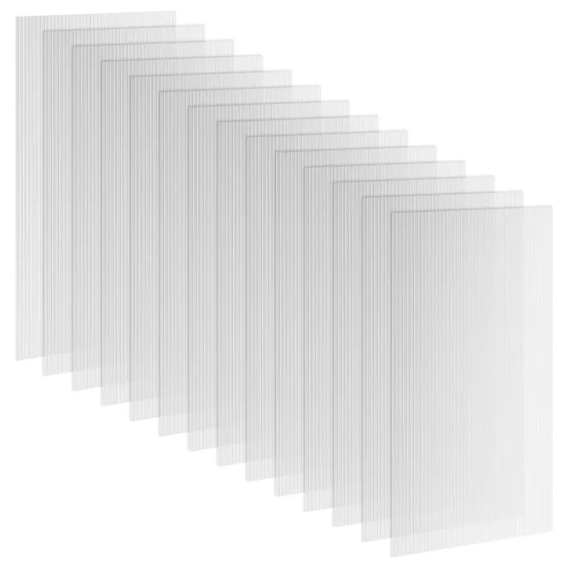 121 x 61cm Twin-Wall Polycarbonate Roofing Sheets - Pack of 14