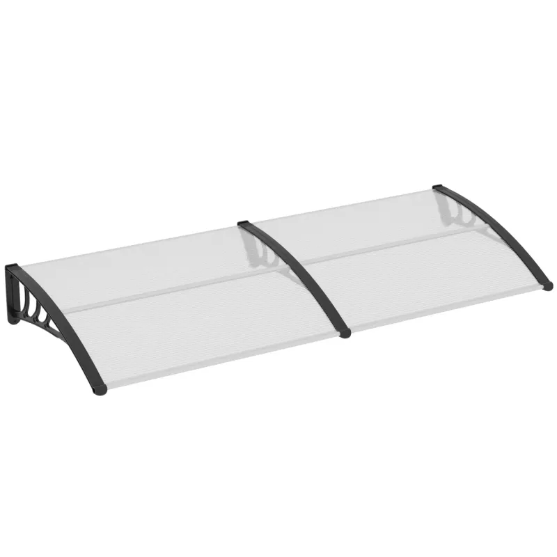 195cm Front Door Canopy Outdoor Awning - White