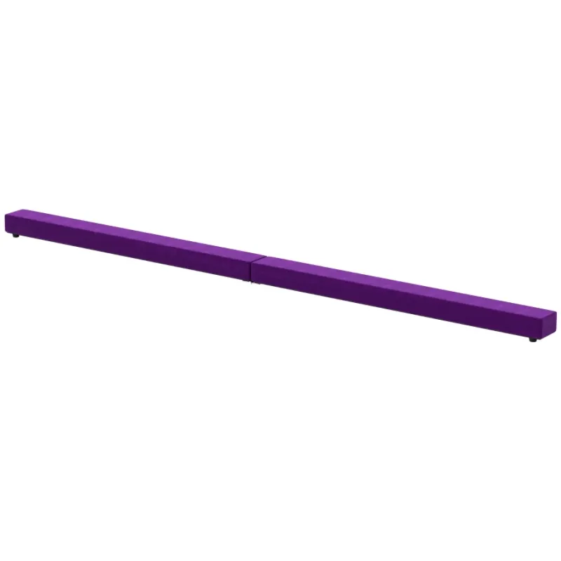  2.4m Folding Gymnastics Balance Beam for Home Training - Purple