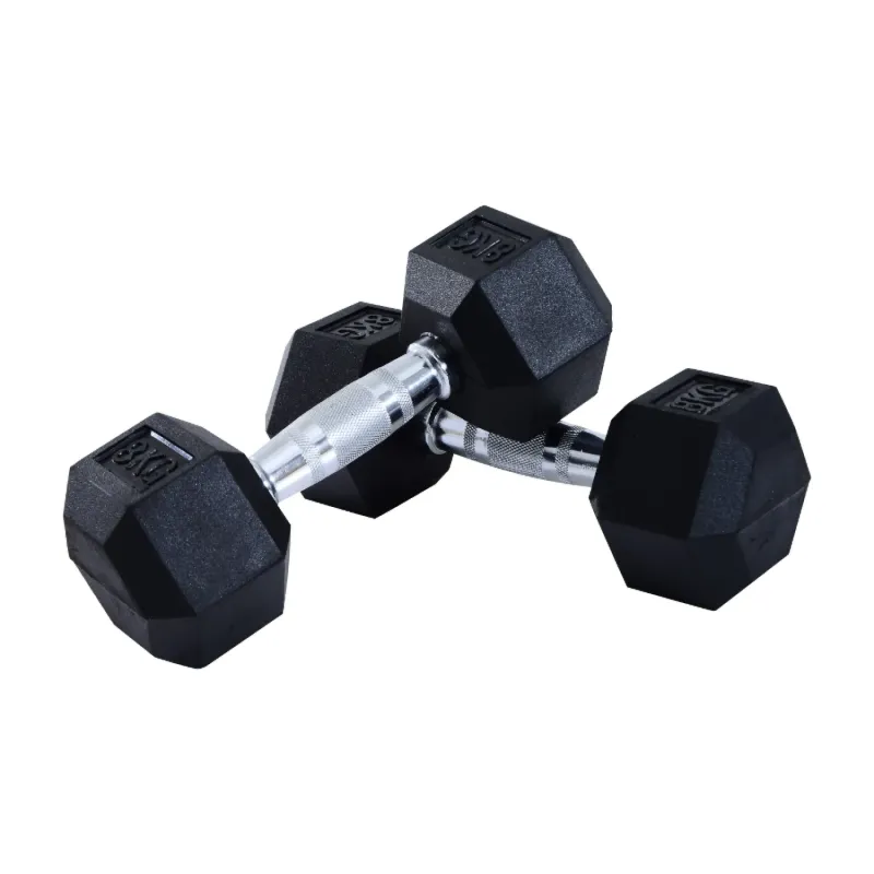 8kg Hex Dumbbell Weights Set - Pair