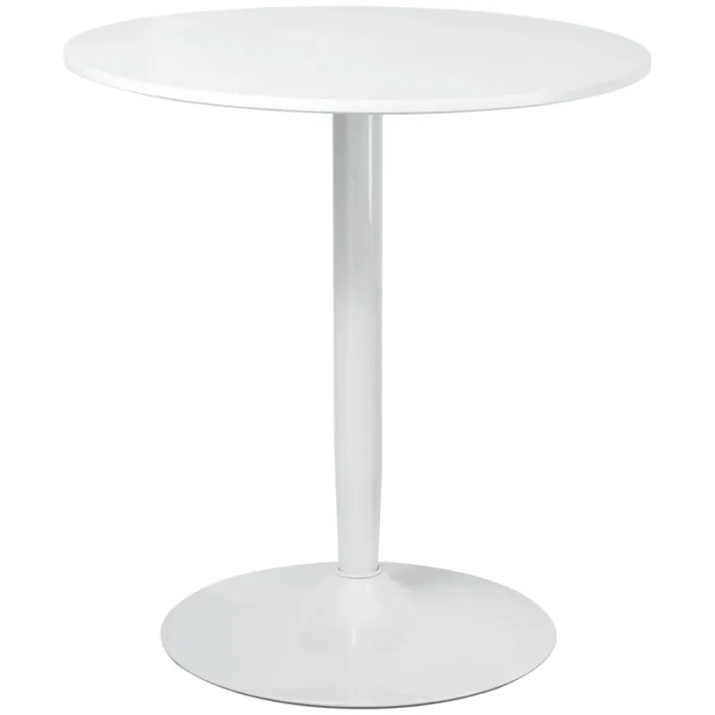 Minimalistic Round 2 Seater Dining Table - White