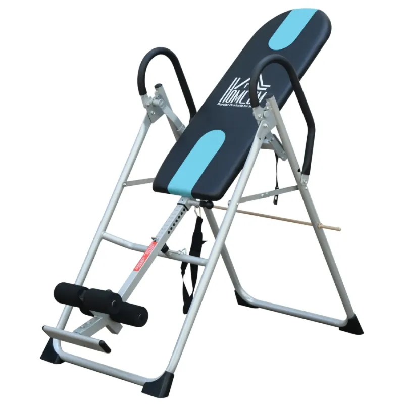 Foldable Gravity Inversion Table for Back Therapy - Black