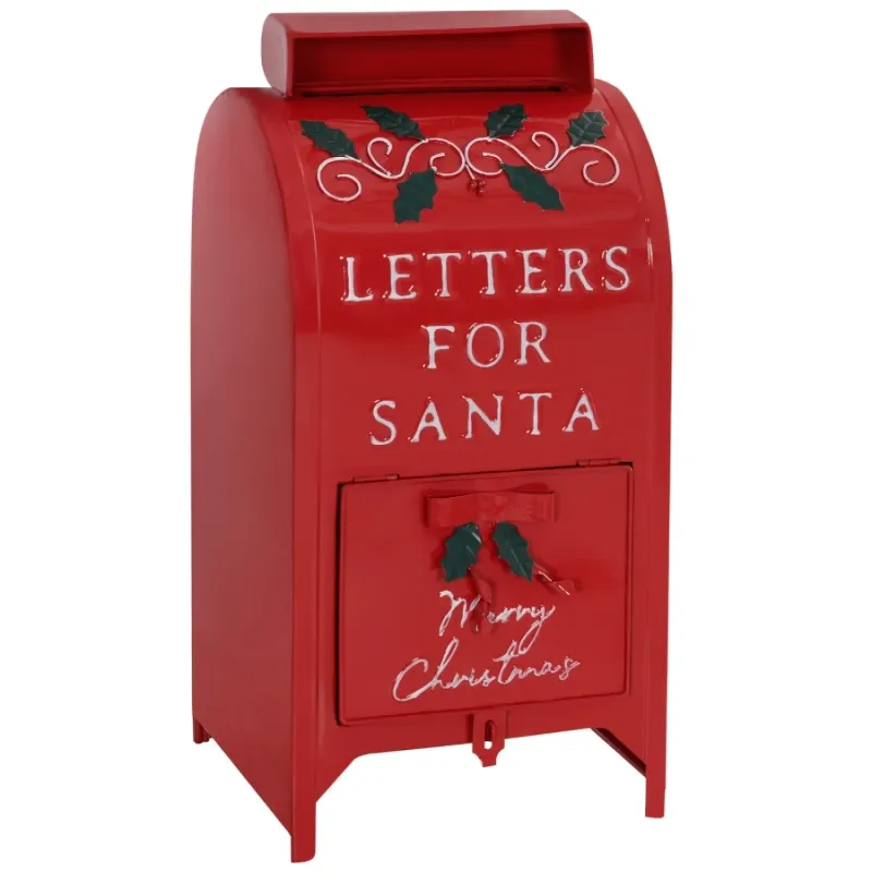 A5 Christmas Letter Postbox - Red & White