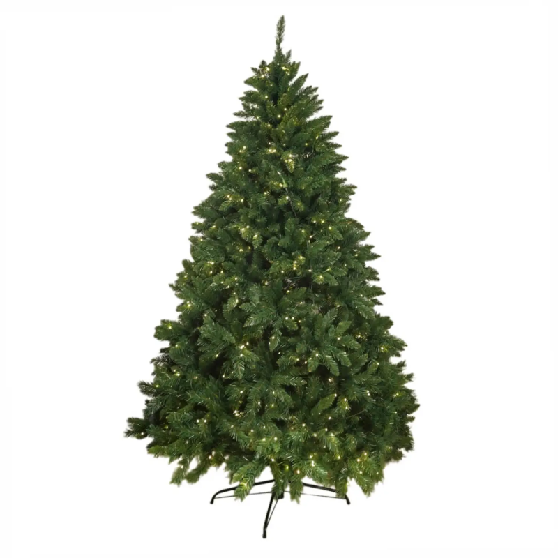 6ft Pre-Lit Artificial Christmas Tree with Warm White LED Lights