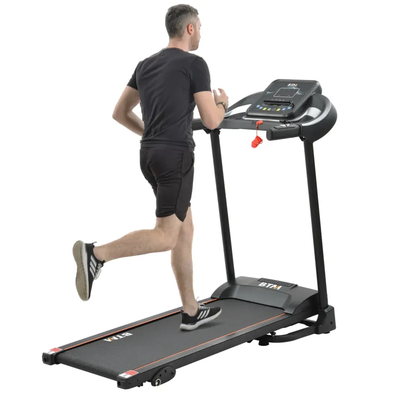Foldable Electric Motorised Treadmill with MP3 Speakers & 3-Level Incline